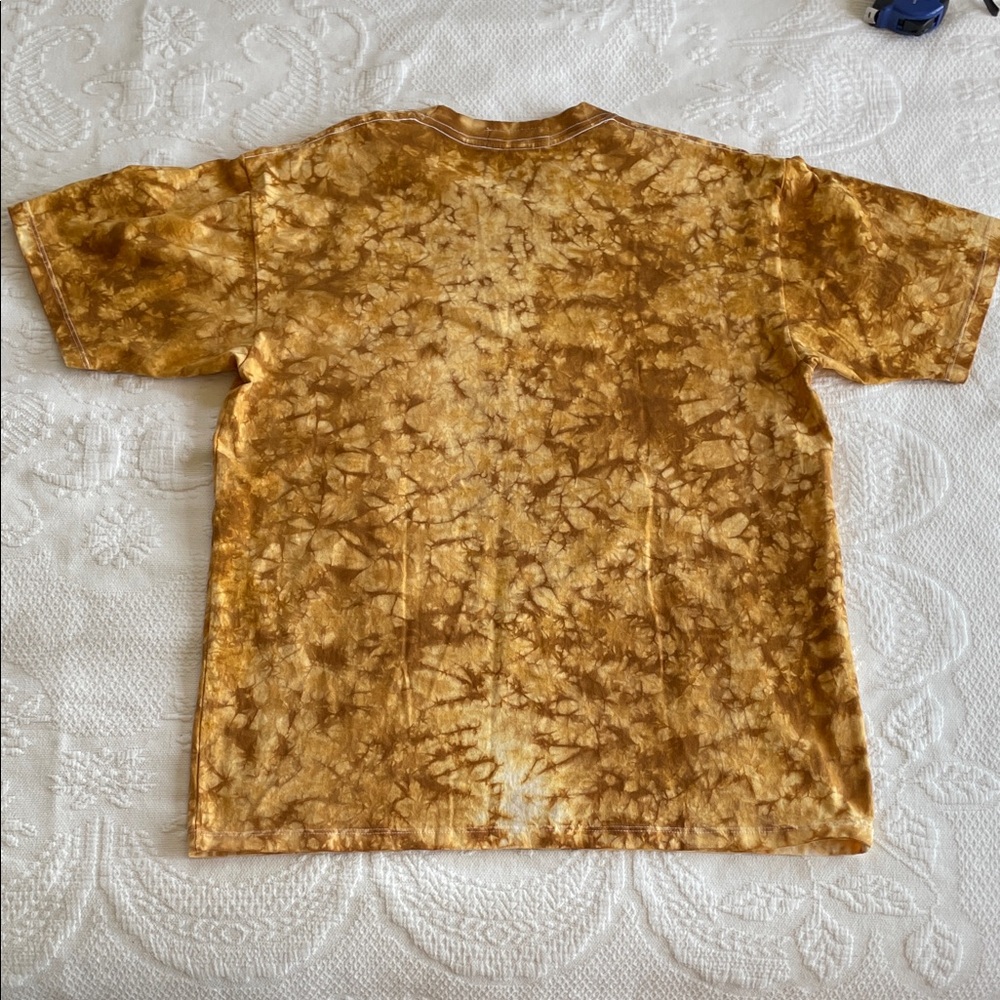 Nomada Yellow Tie-Dye Turtle Short Sleeve Tee 100% cotton. - Picture 3 of 4